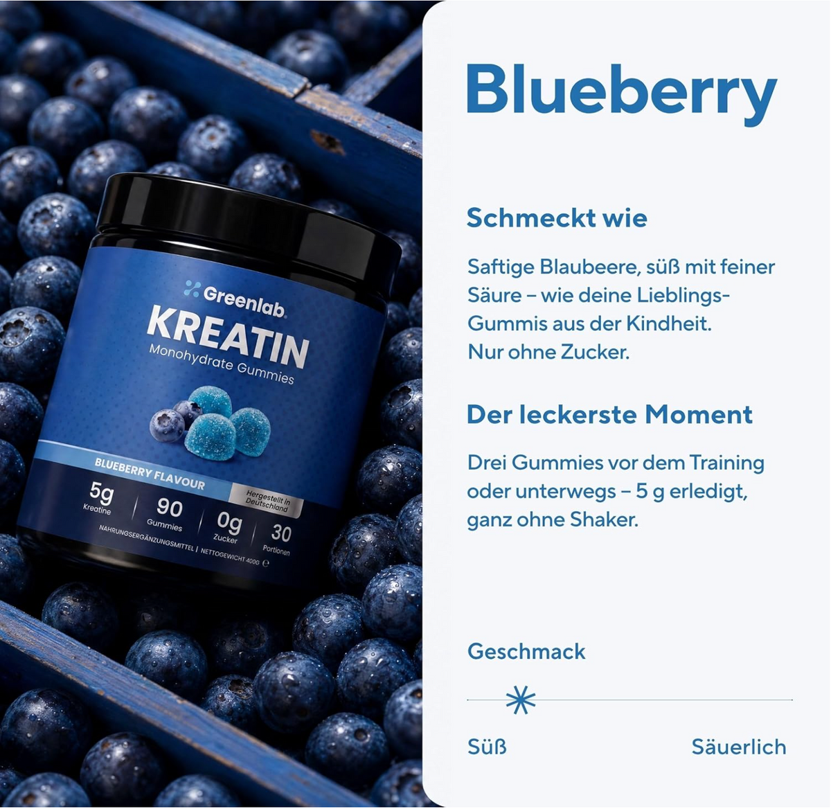 GreenLab Kreatin Gummies - 90 Stück
