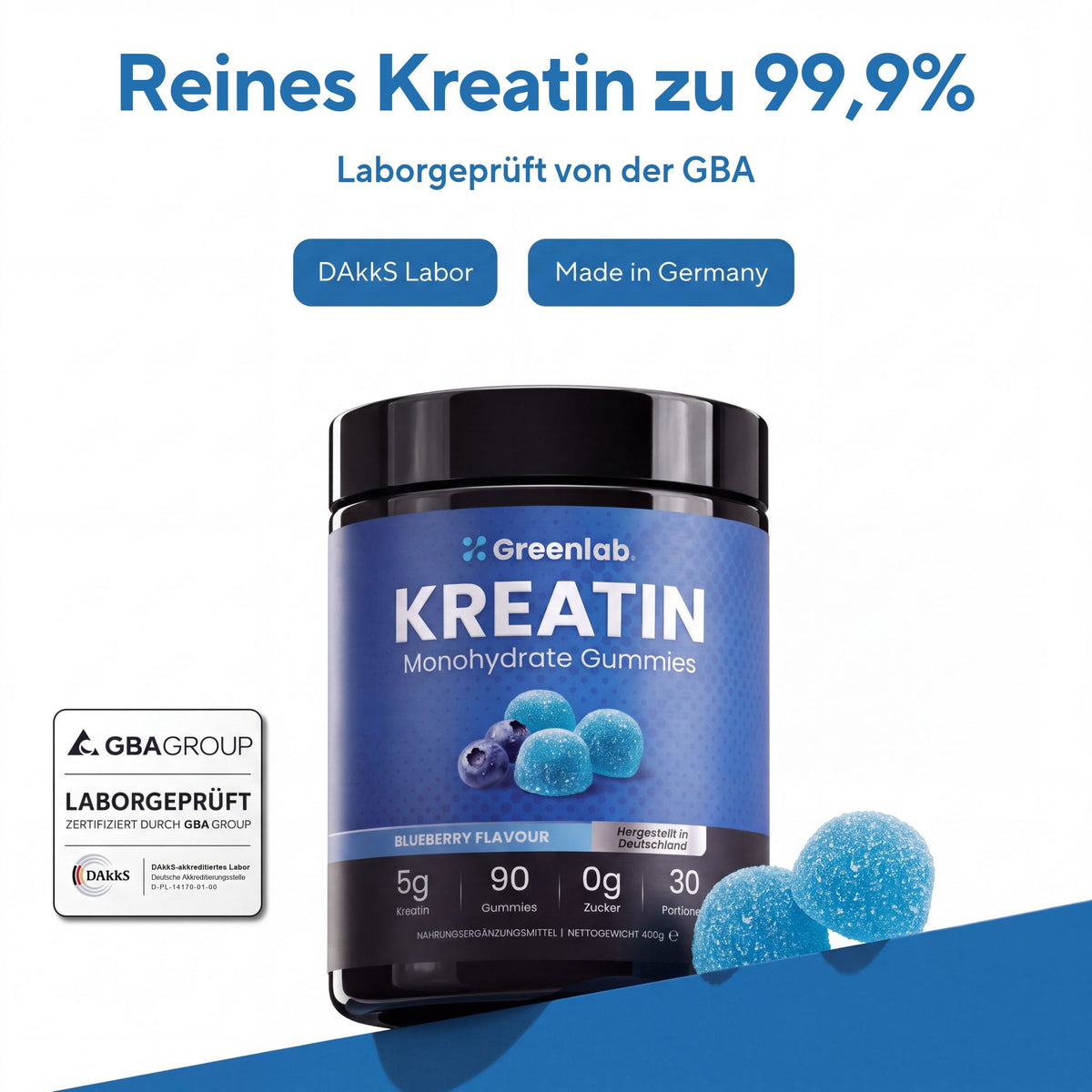 GreenLab Kreatin Gummies - 90 Stück